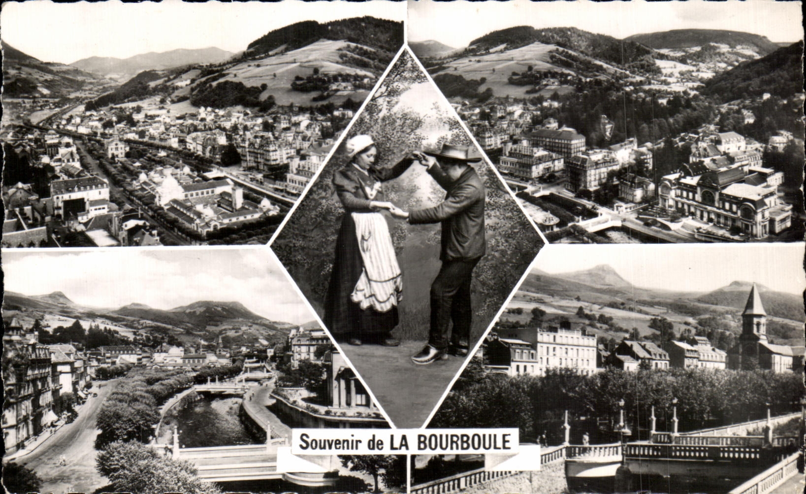 CPA Bourboule View Casino The bourree Bridges On the Dordogne Church