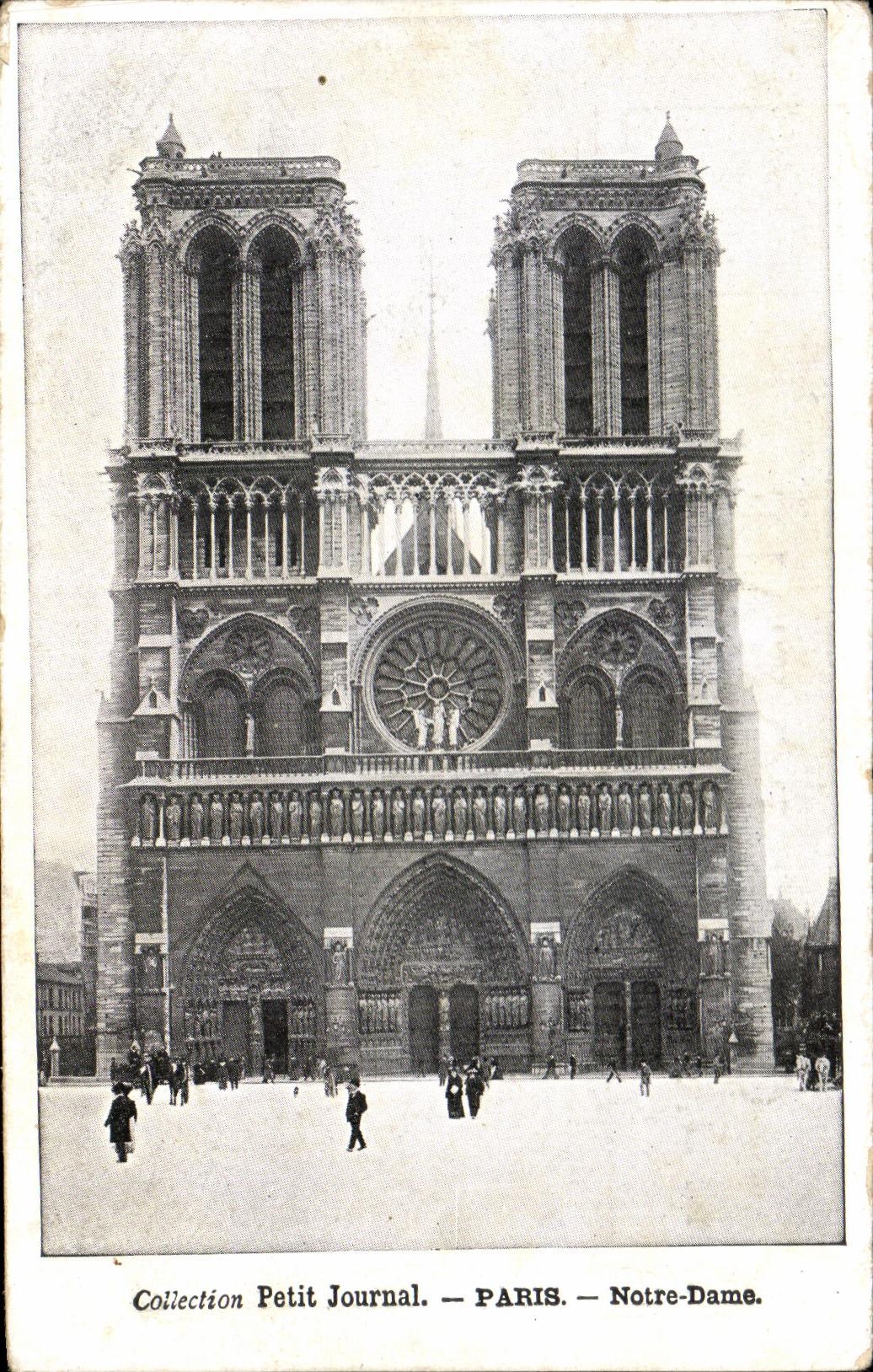 Periodico Paris Notre Dame de la coleccion de CPA pequeno