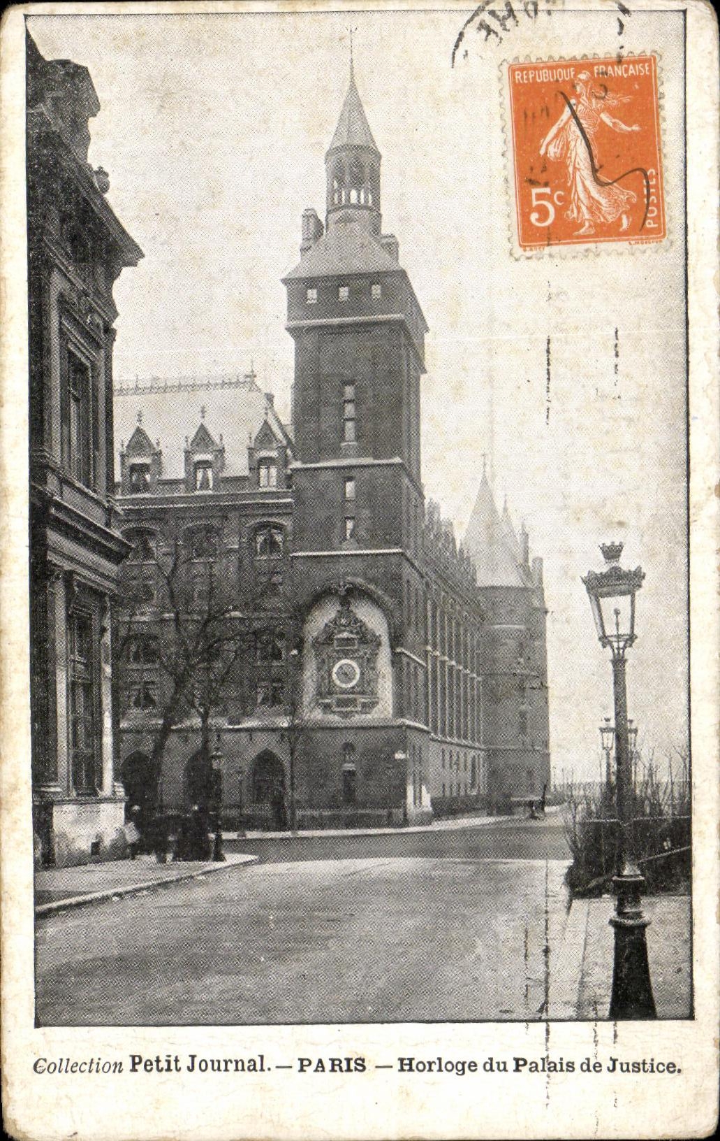 CPA Petit Journal Paris Horloge du Palais de Justice