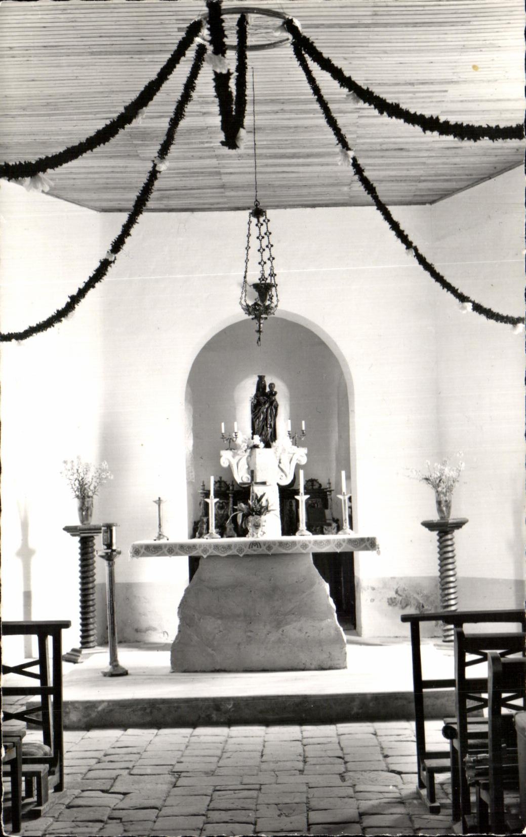 CPA Interieur de la Chapelle de Geou Notre Dame des Cylistes Labastide d'Armagnac 