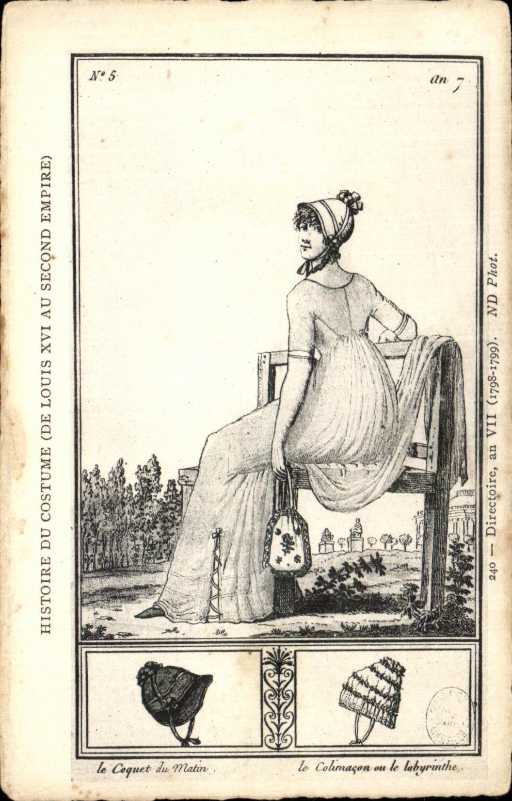 CPA Histoire Du Costume de Louis XVI au Second Empire Femme Folklore