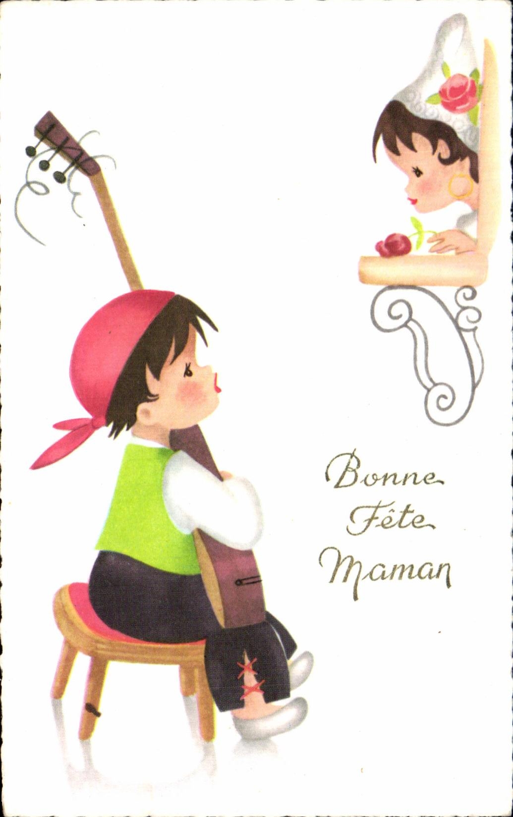 CPA Bonne Celebrates Mom Child Guitar