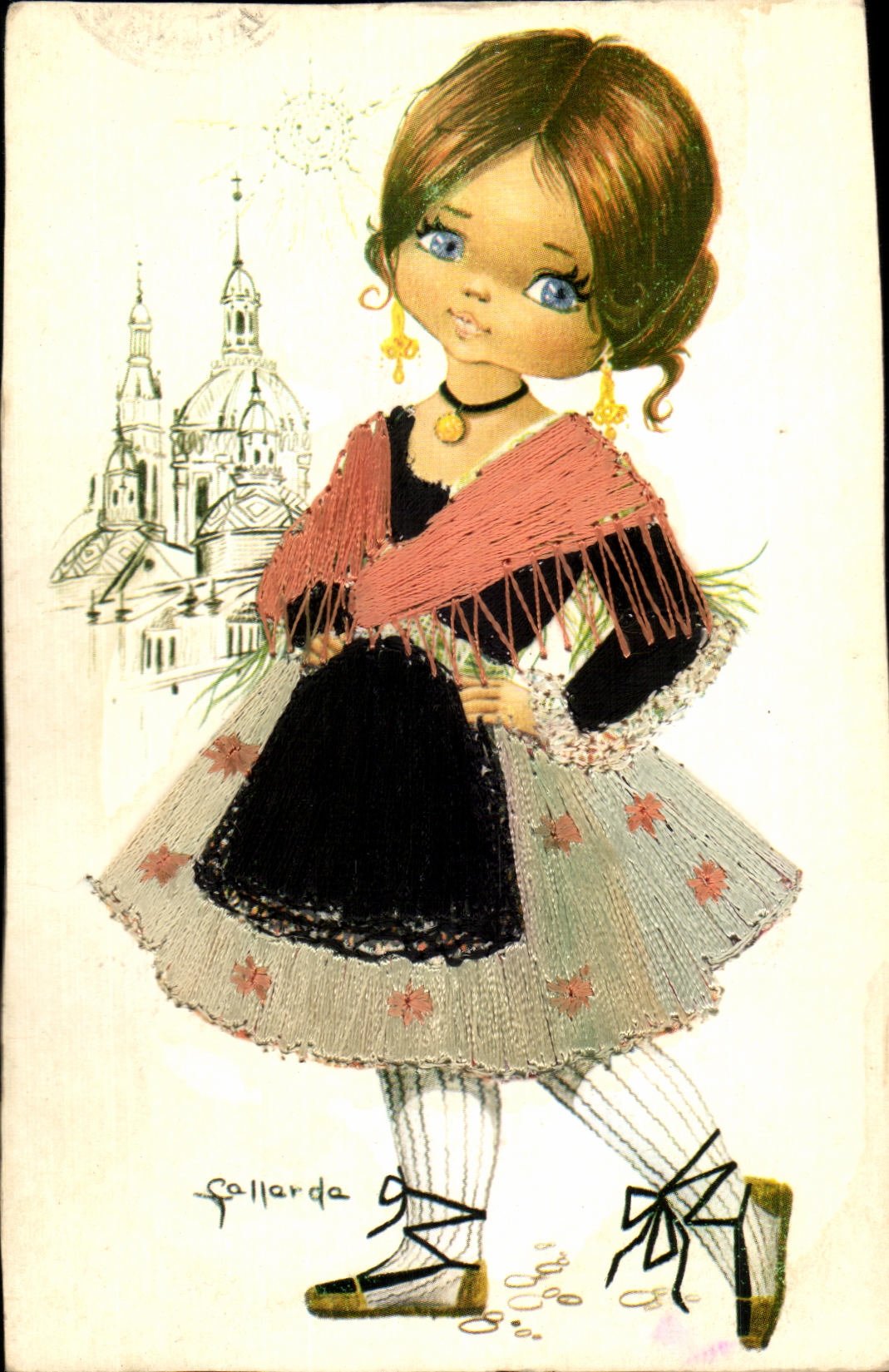 CPA Callarda Costume Folklore Espagne