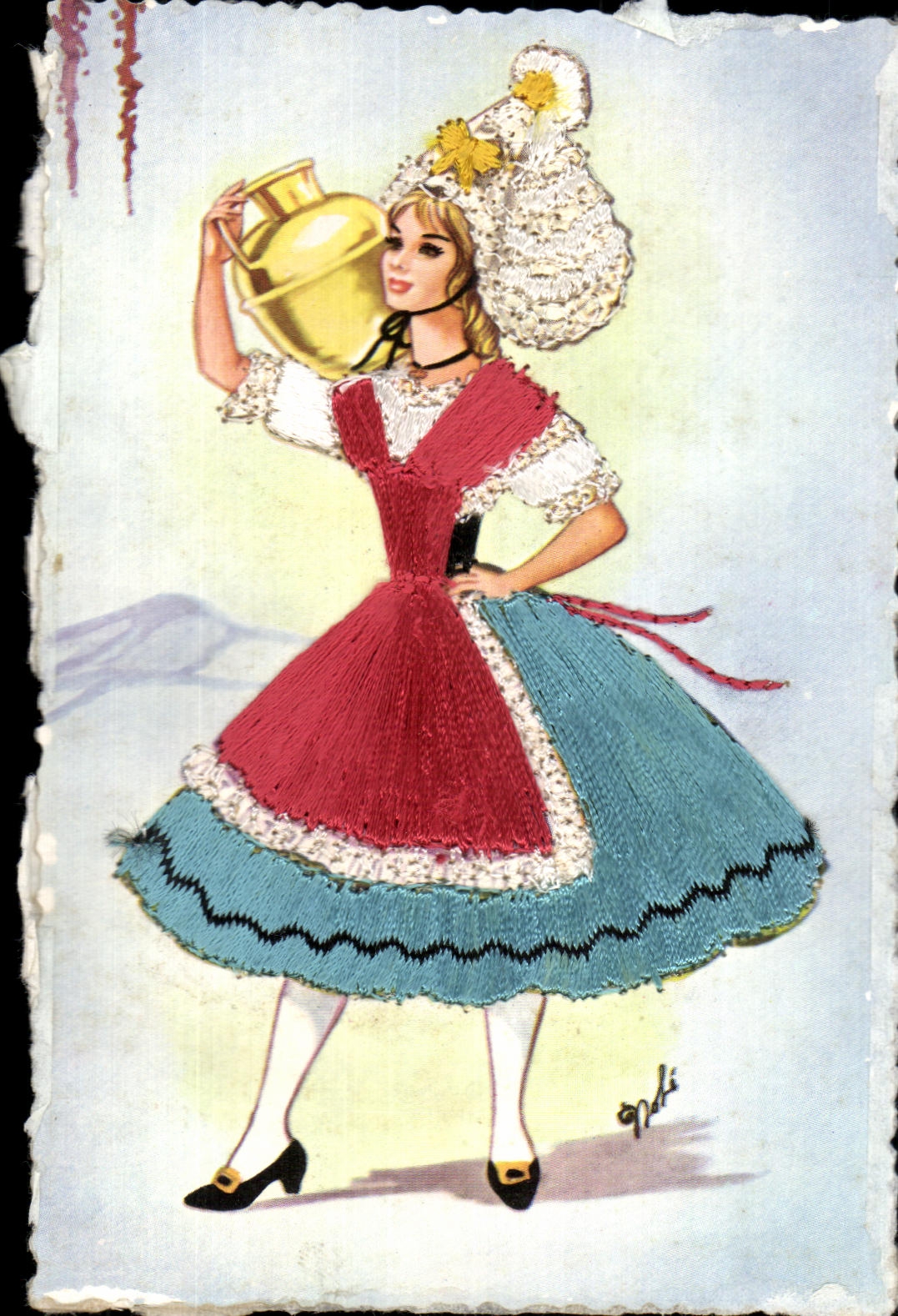 CPA Costume Folklore Espagne