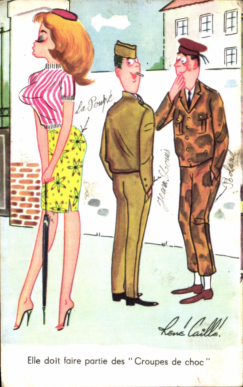 CPA It must belong to the croups of shock militaria Rene Caille