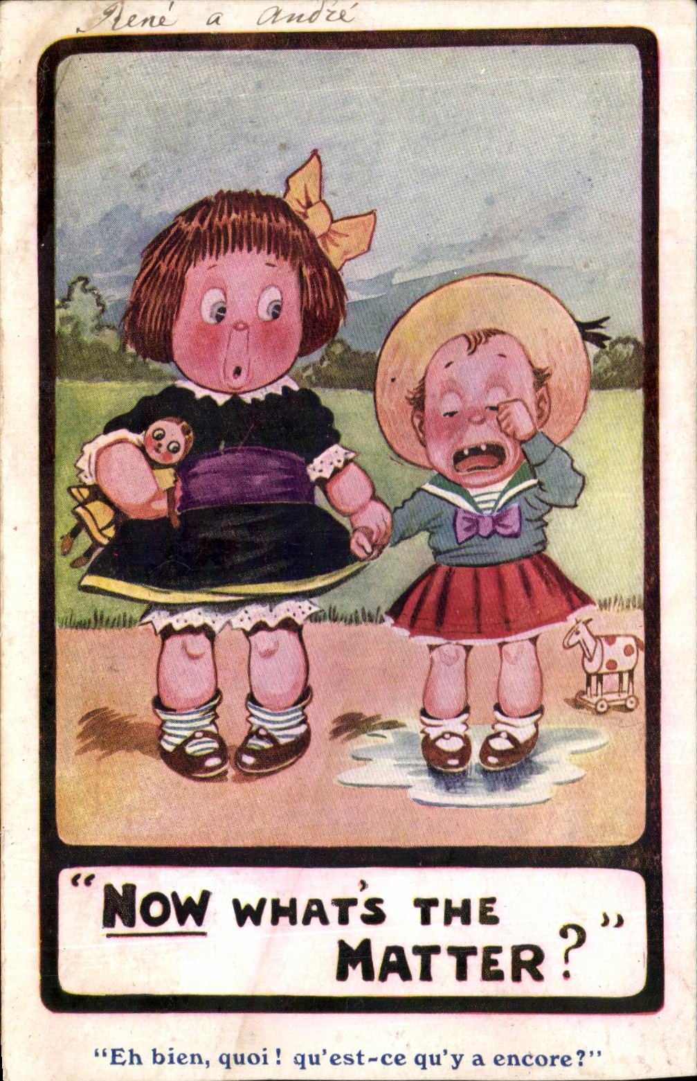 CPA Eh well what qu is this qu still has Enfants there