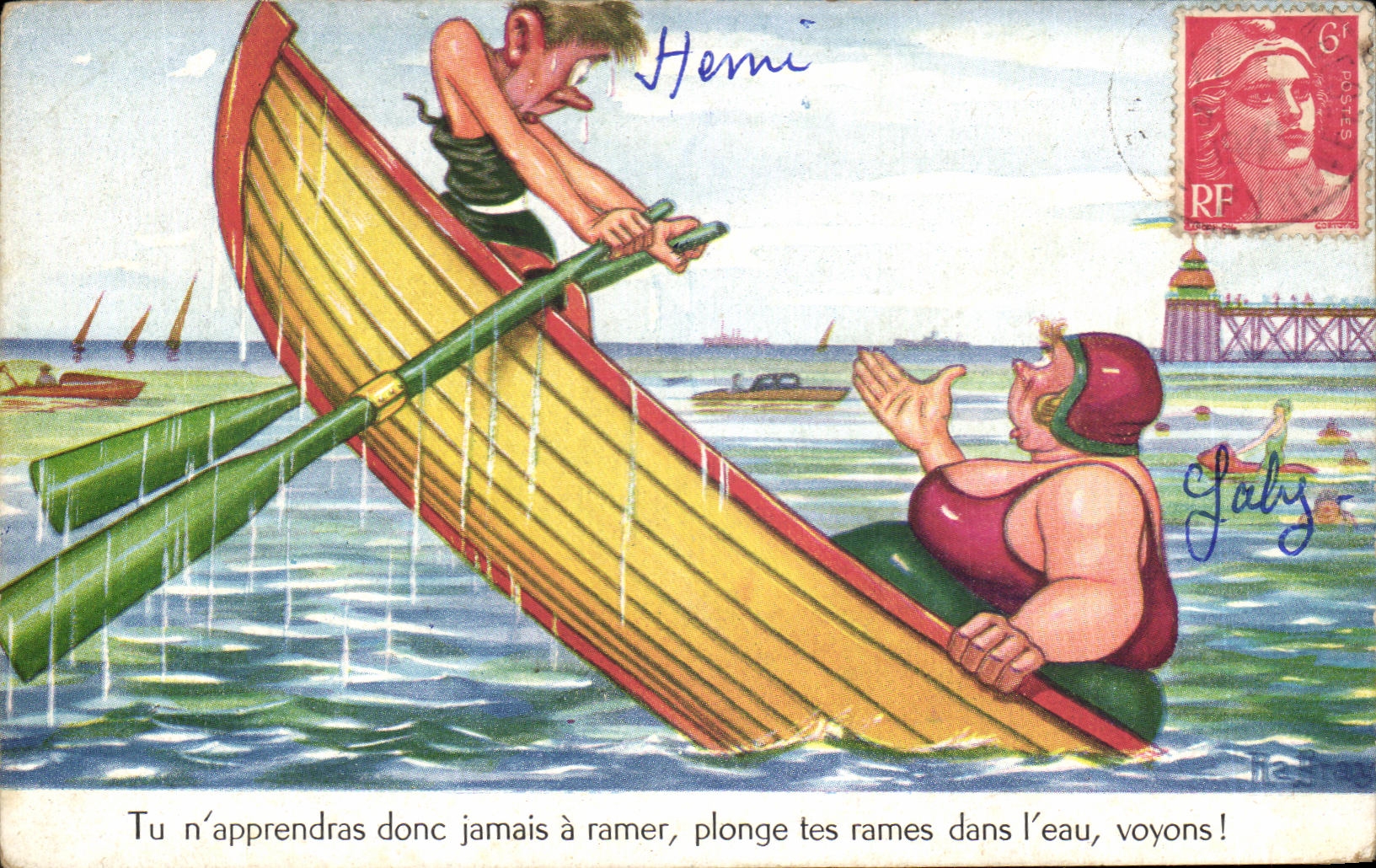 CPA You will thus learn never has to row plunges your oars in water see strong Femme