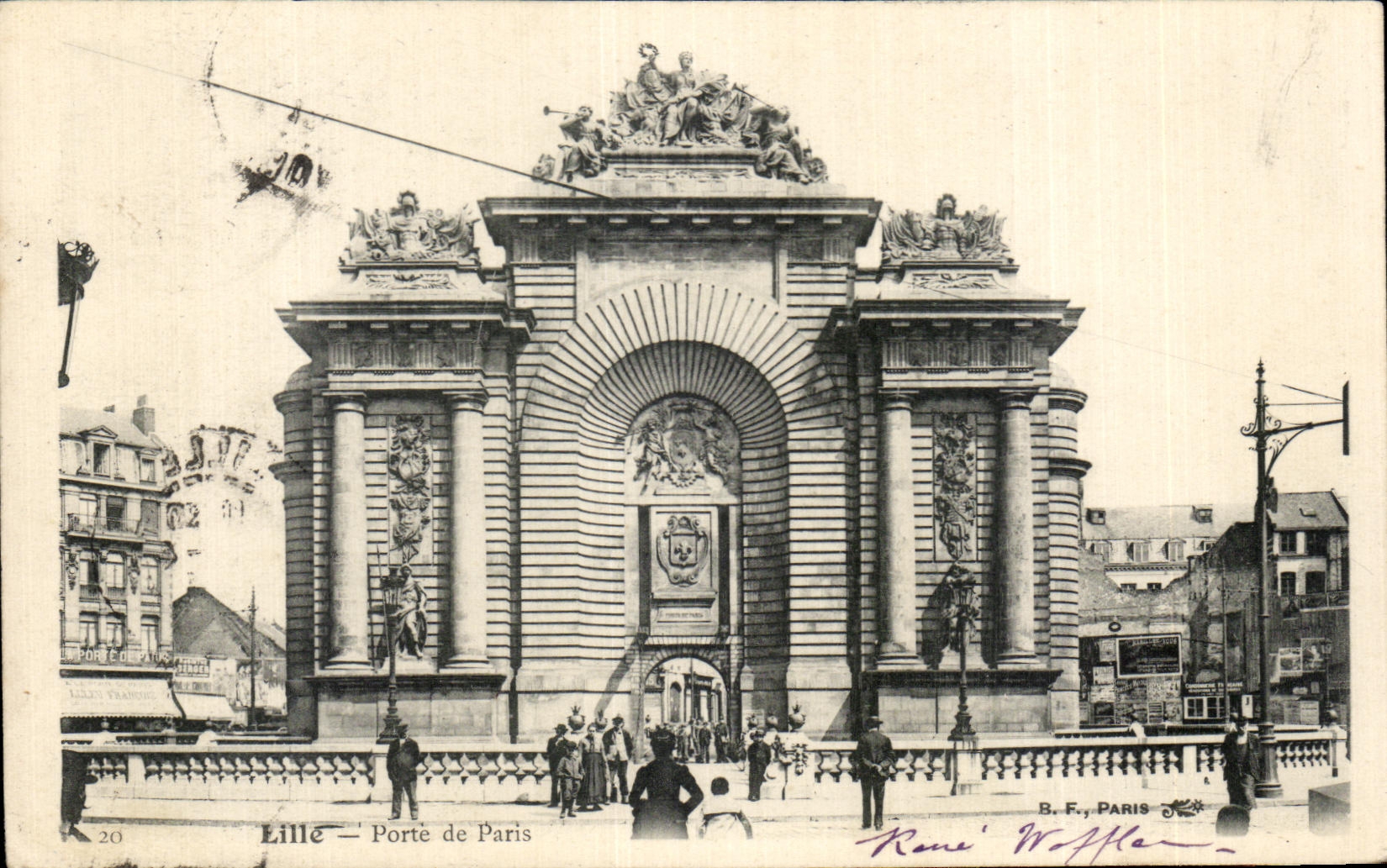CPA Lille Gate Of Paris