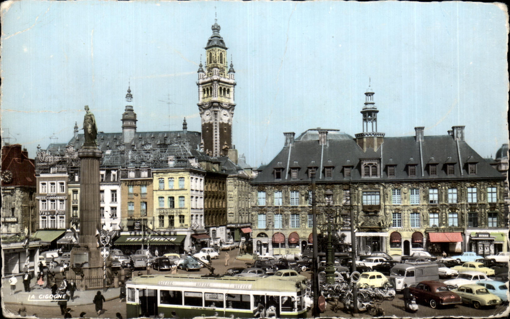 Northern CPSM Lille Places General De Gaulle