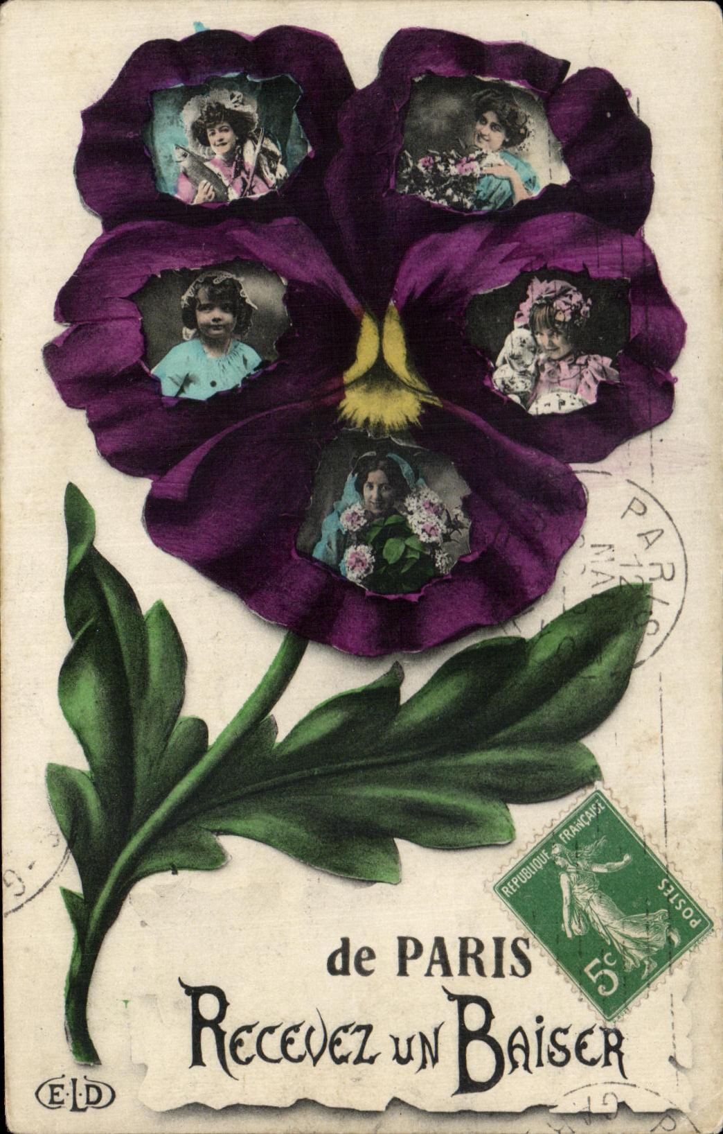 CPA Paris Receive a Kiss To creep