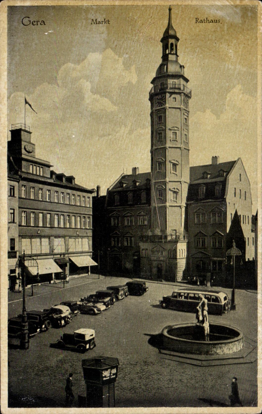 CPA Gera Markt Rathaus