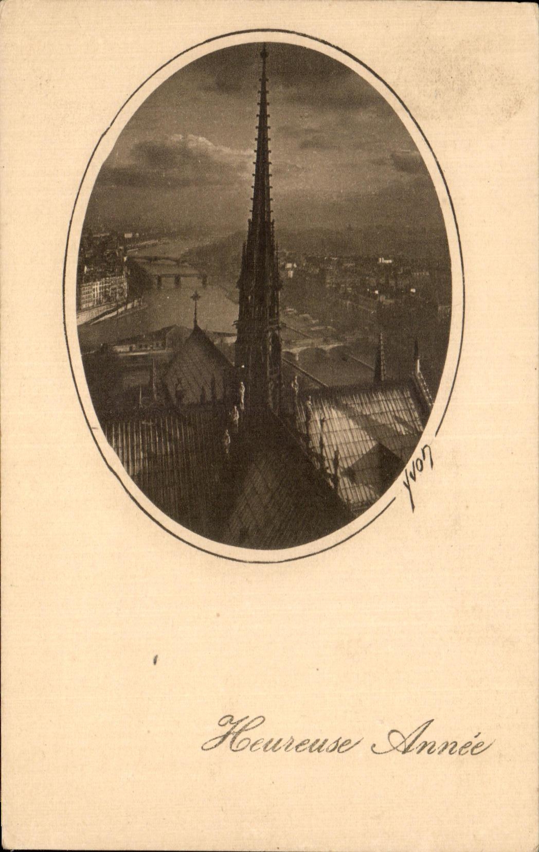 Ano feliz de CPA Paris el Transept de la senora negra de Yvon