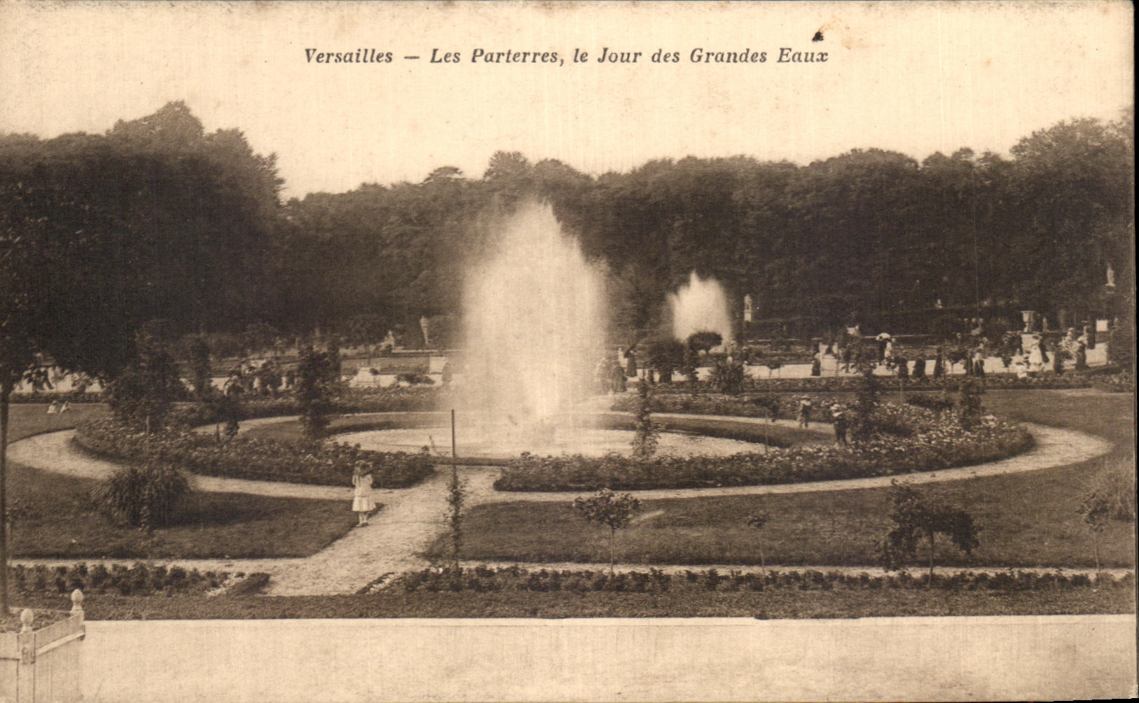CPA Versailles Les Parterres le Jour des Grandes Eaux
