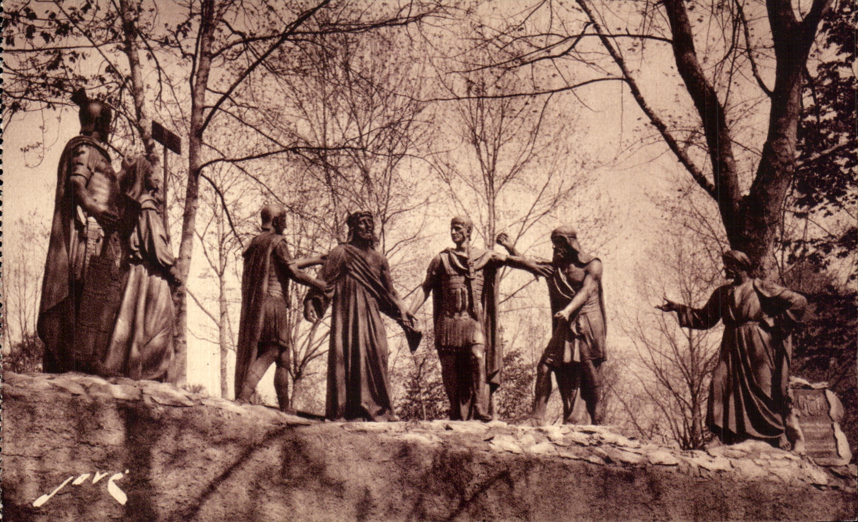 CPA Lourdes Martyrdom IX Jesus Station is skin of sea clothing