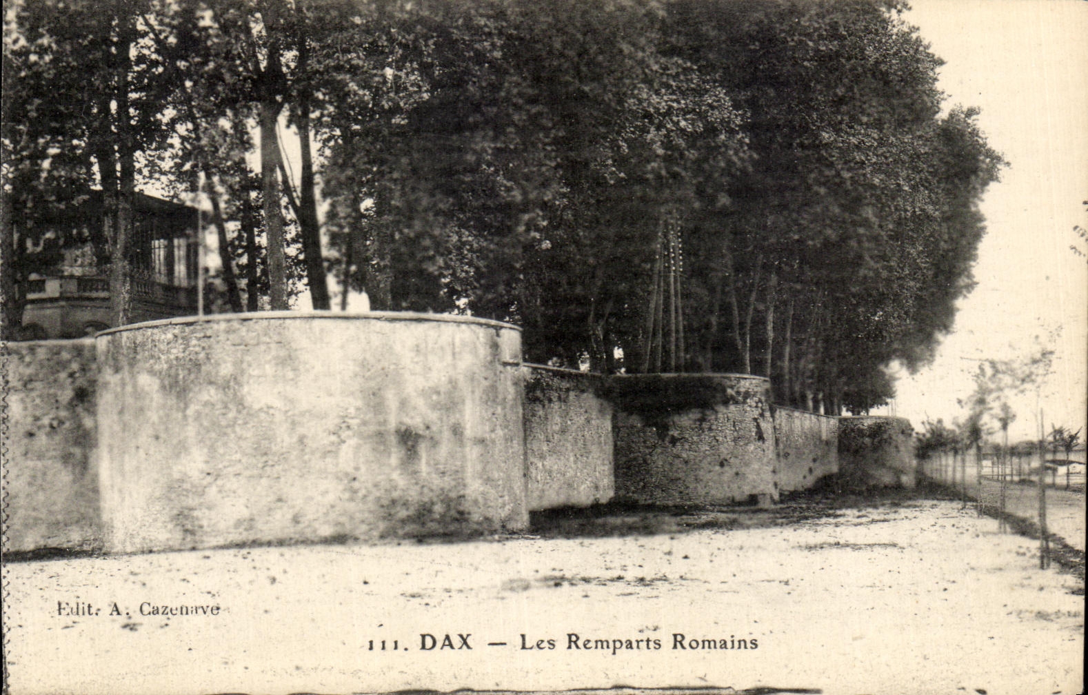 CPA Dax Les Remparts Romains