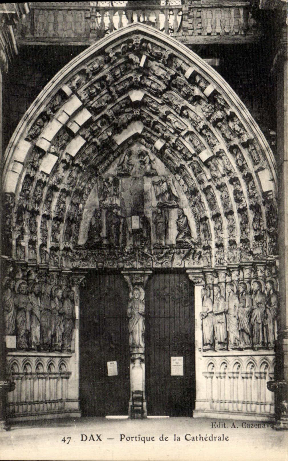 CPA Dax Portique de la Cathedrale