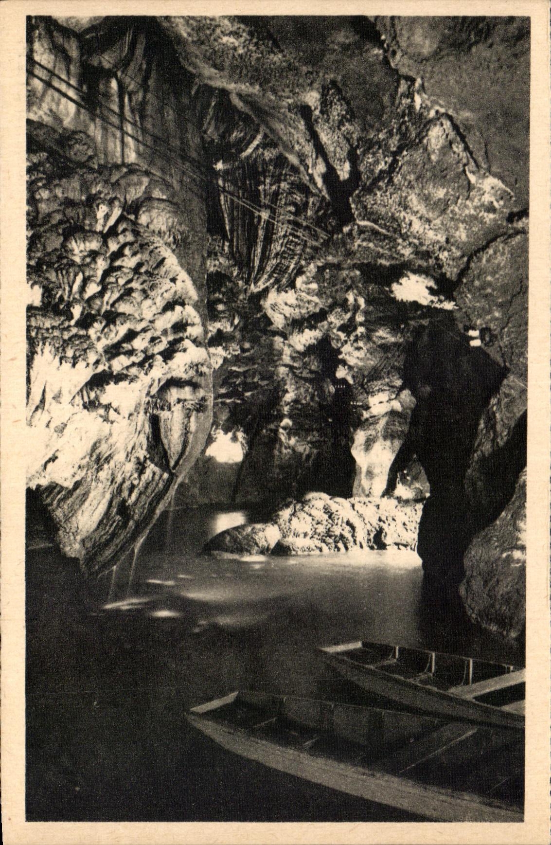 CPA Le Lot Illustre Padirac Le Debarcadere