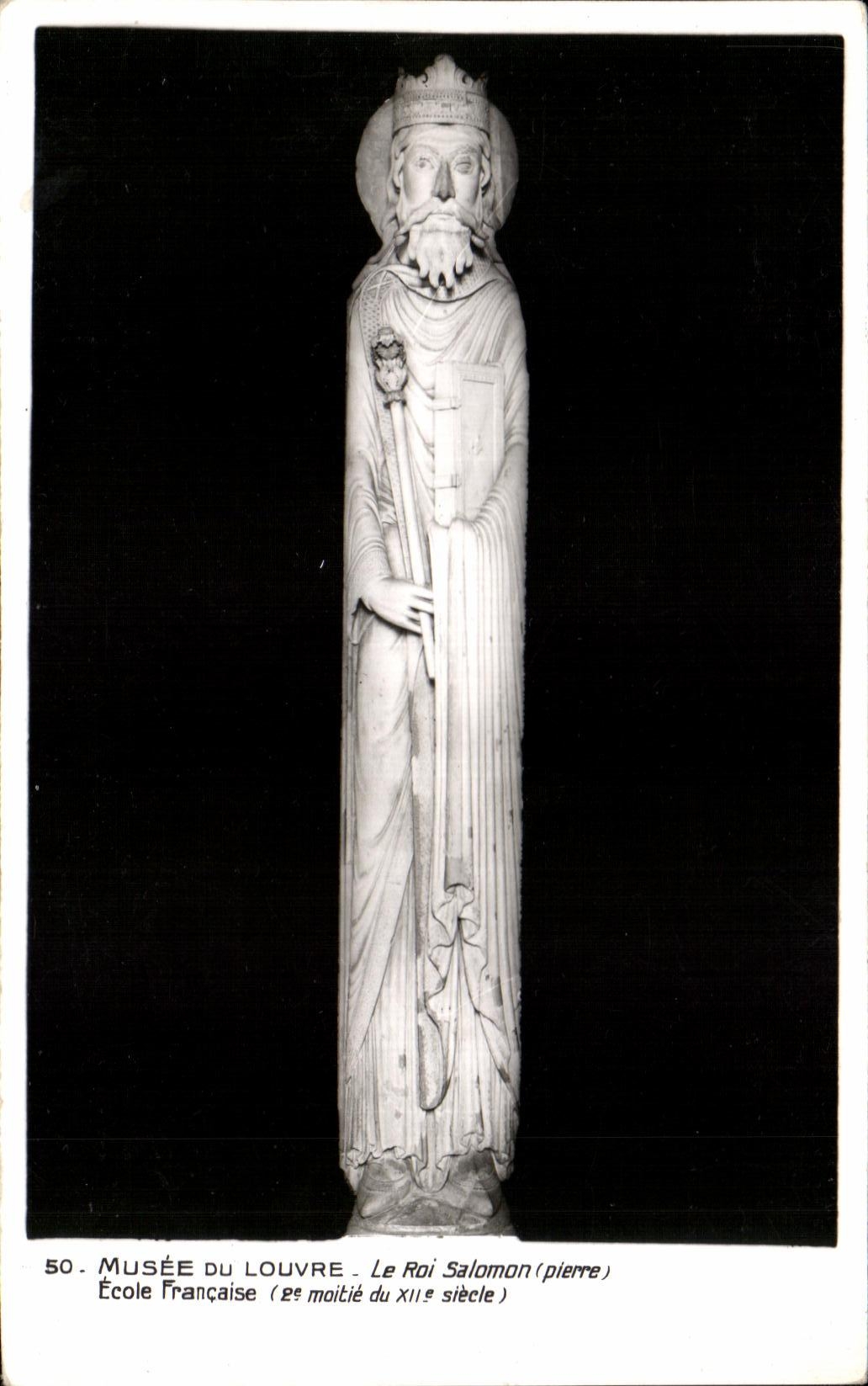 Museo de CPSM del Louvre el rey Solomon french School