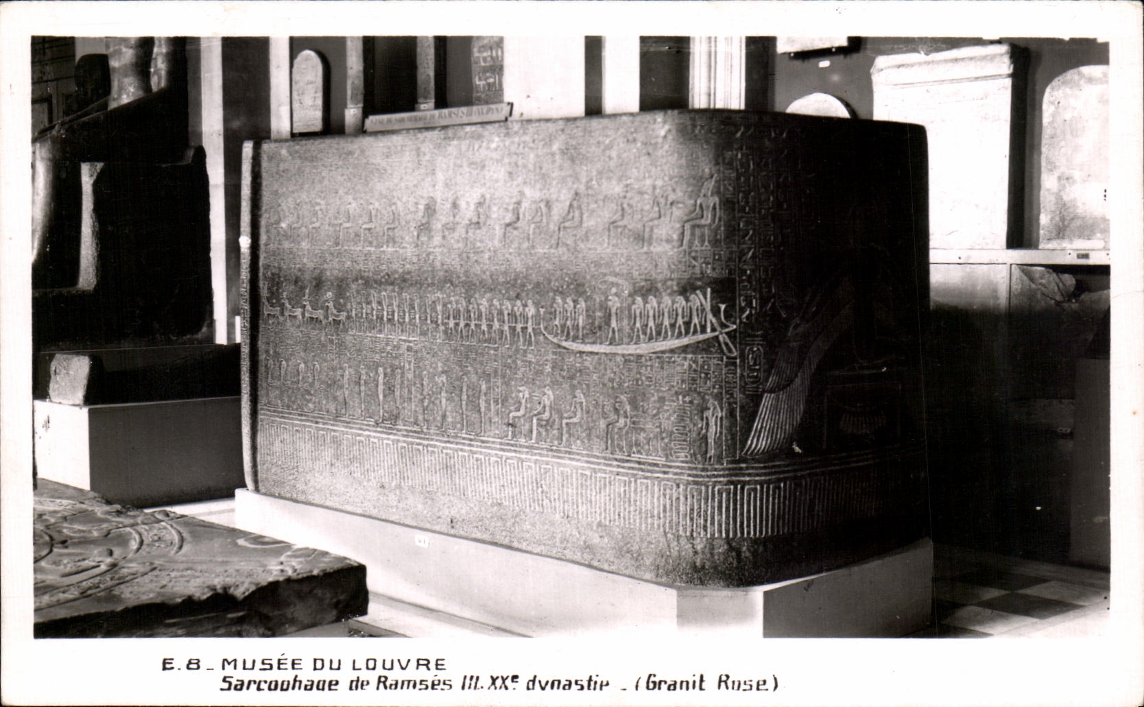 Museo de CPSM del sarcofago del Louvre de Ramses Egipto