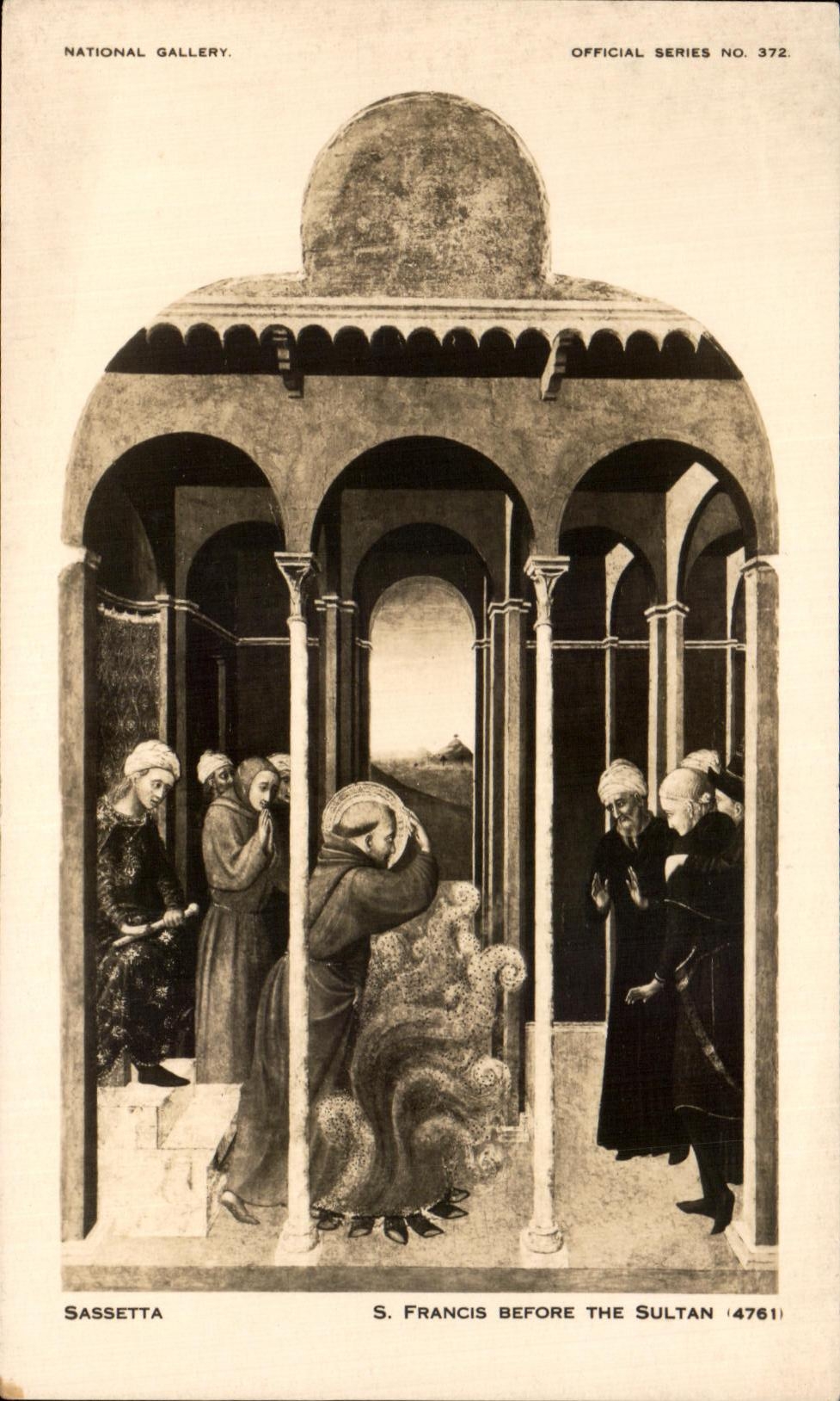 CPA Sassetta Francis Before The Sultan National Gallery