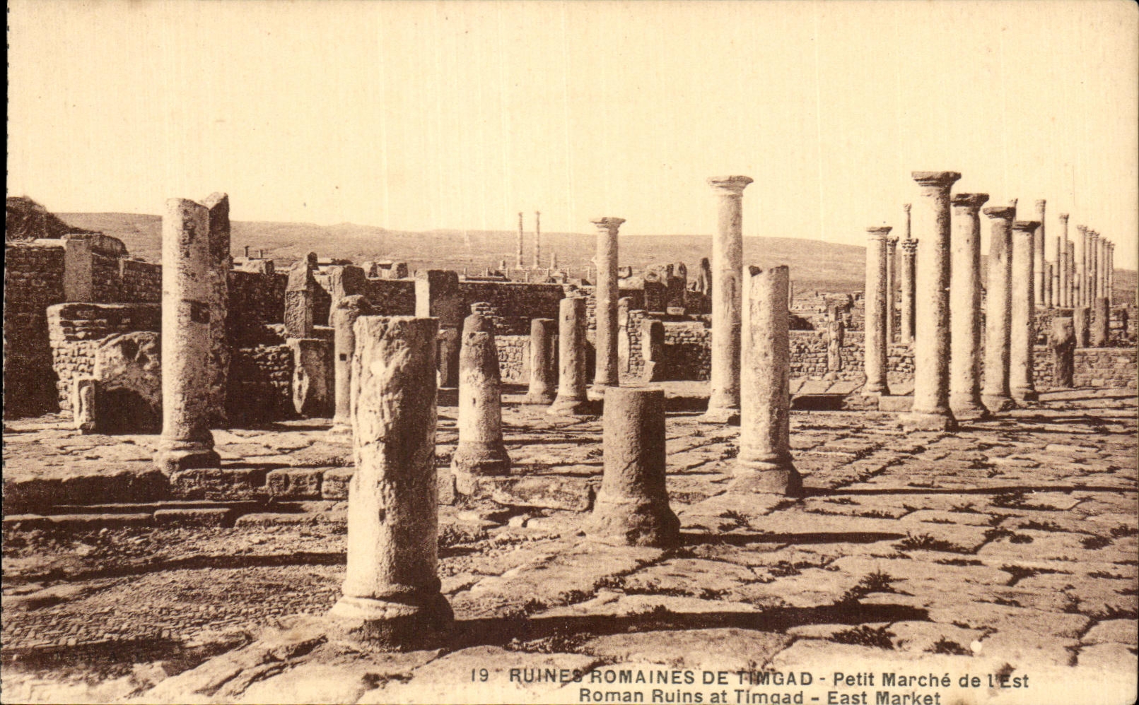 CPA Ruines Romaines De Timgad Petit Marche de