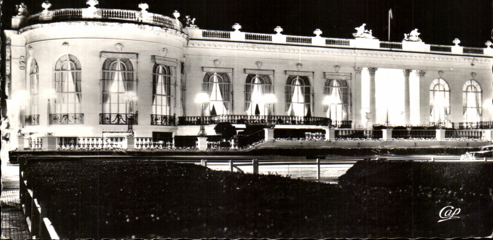 CPA Cap Deauville Plage Fleur La Casino illumine