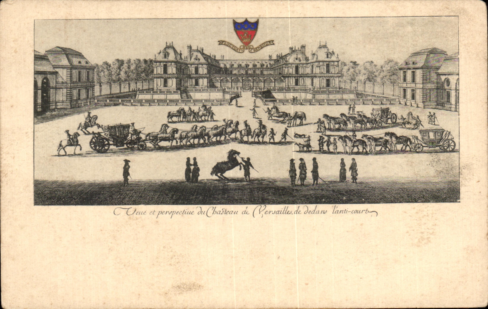 CPA Versailles Seen and perspective of the castle