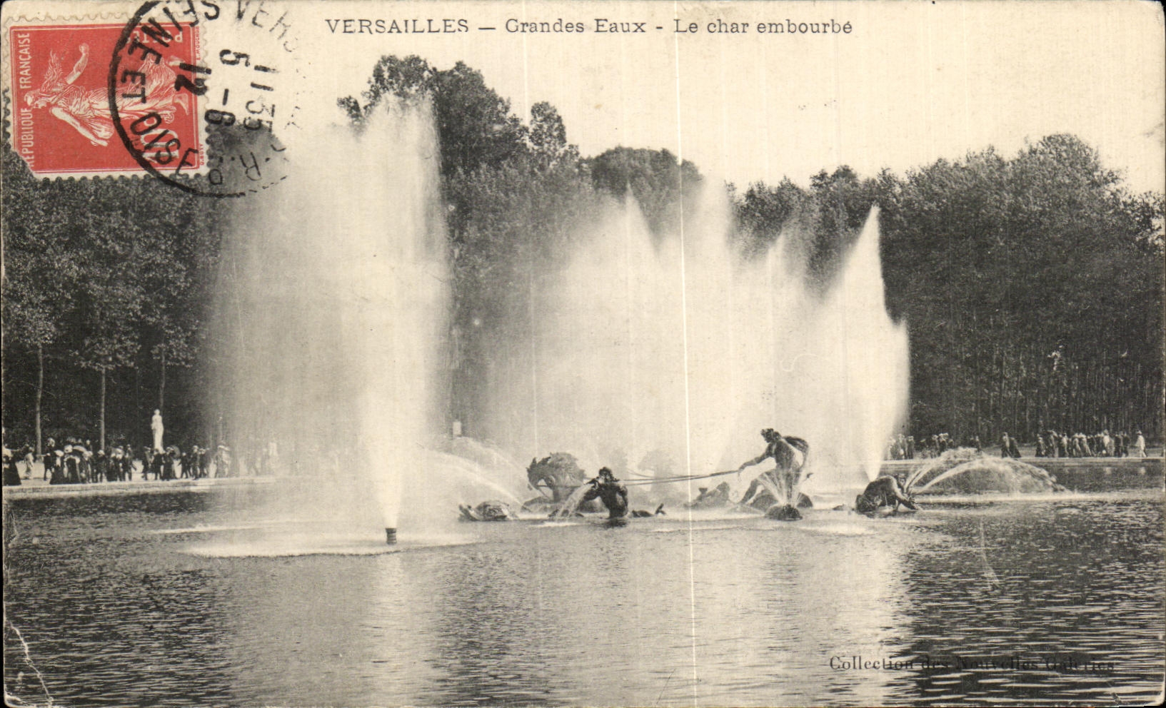 CPA Versailles Large Water the tank embourbe