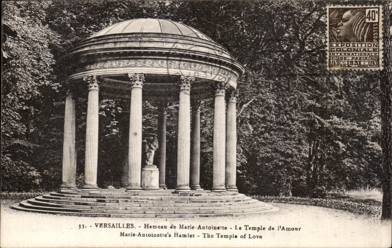 CPA Versailles Hamlet of Marie Antoinette the Temple of I' Amour