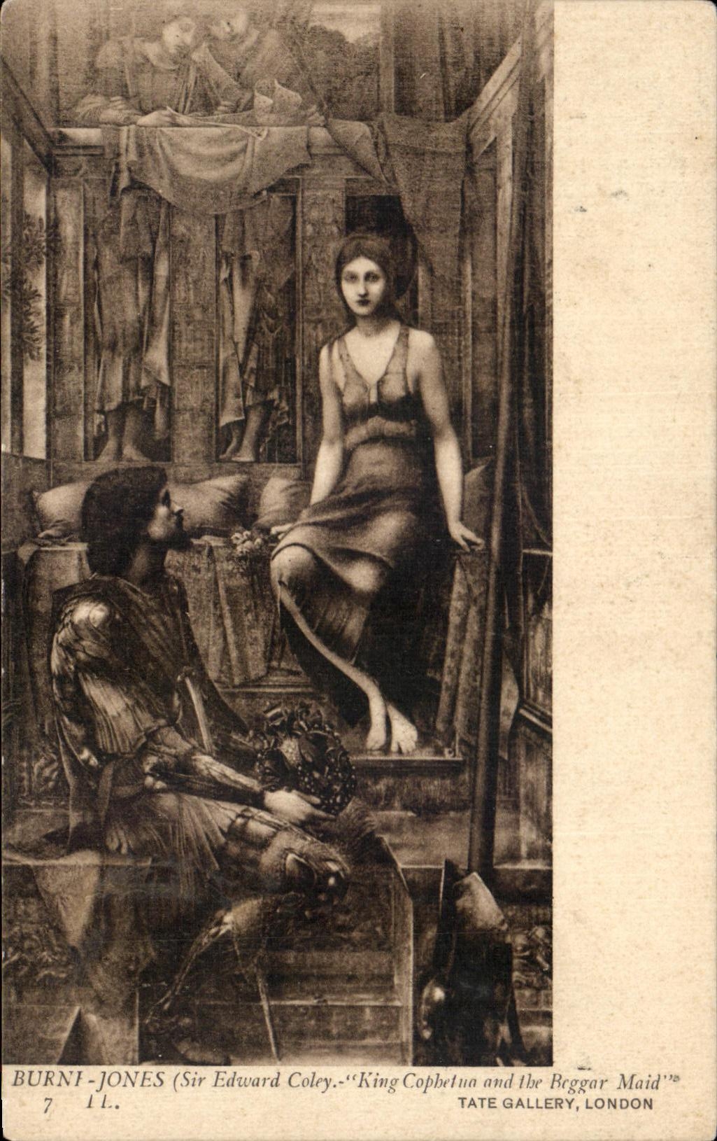 CPA Burni Jones Tate Gallery London