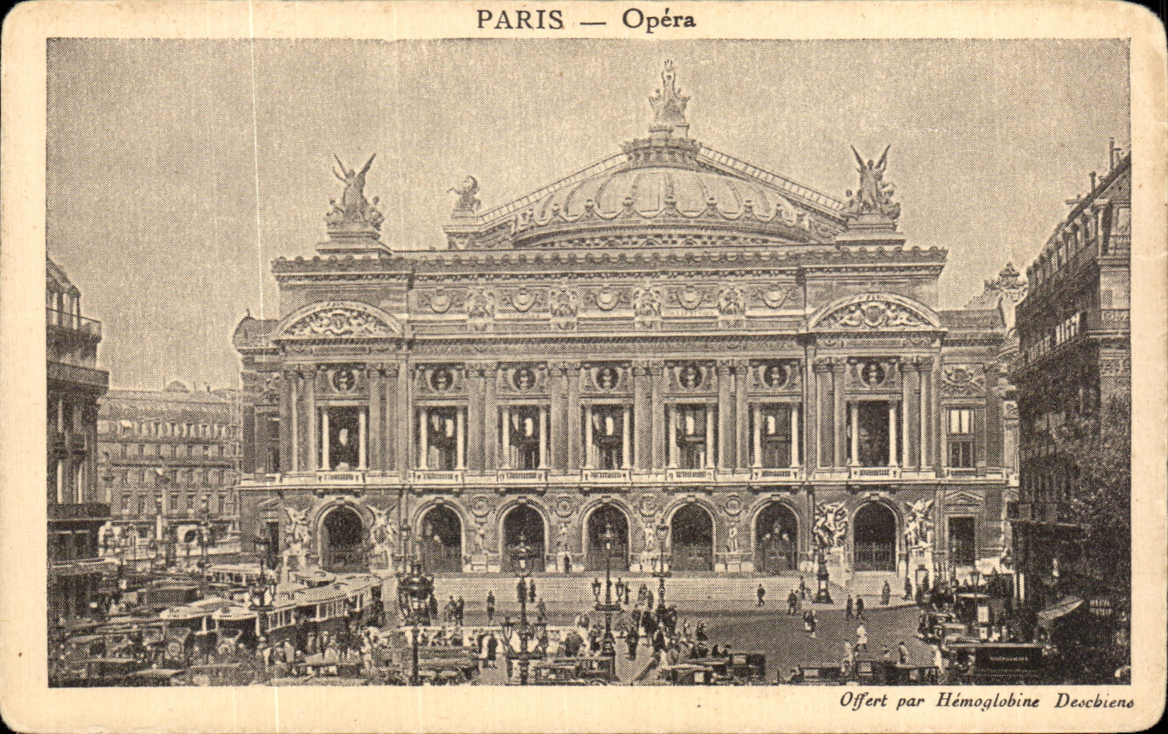 CPA Paris Opera Publicity Weakens Syrup of the dogs