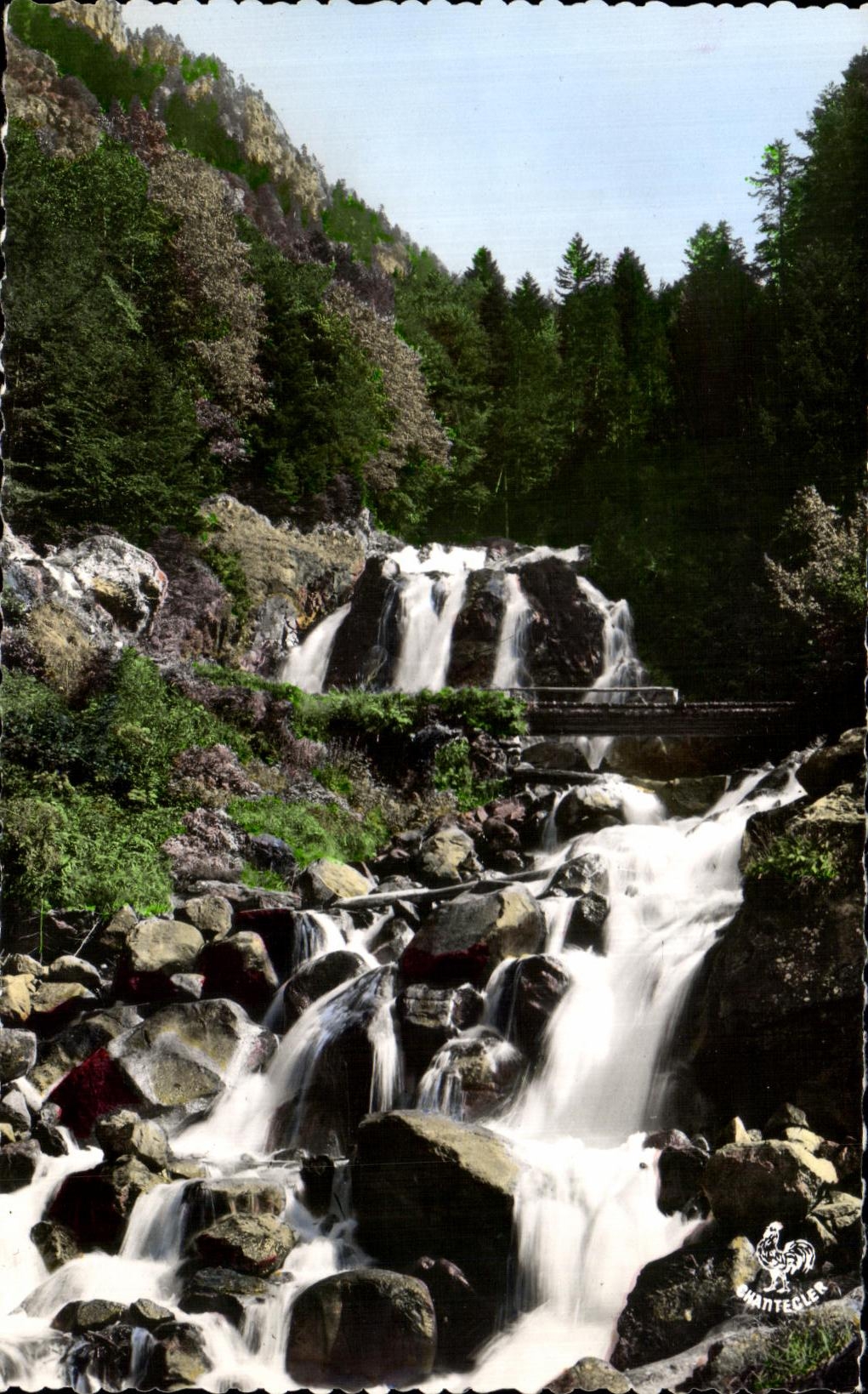 CPA Cauterets La raillere La cascade du Lutour