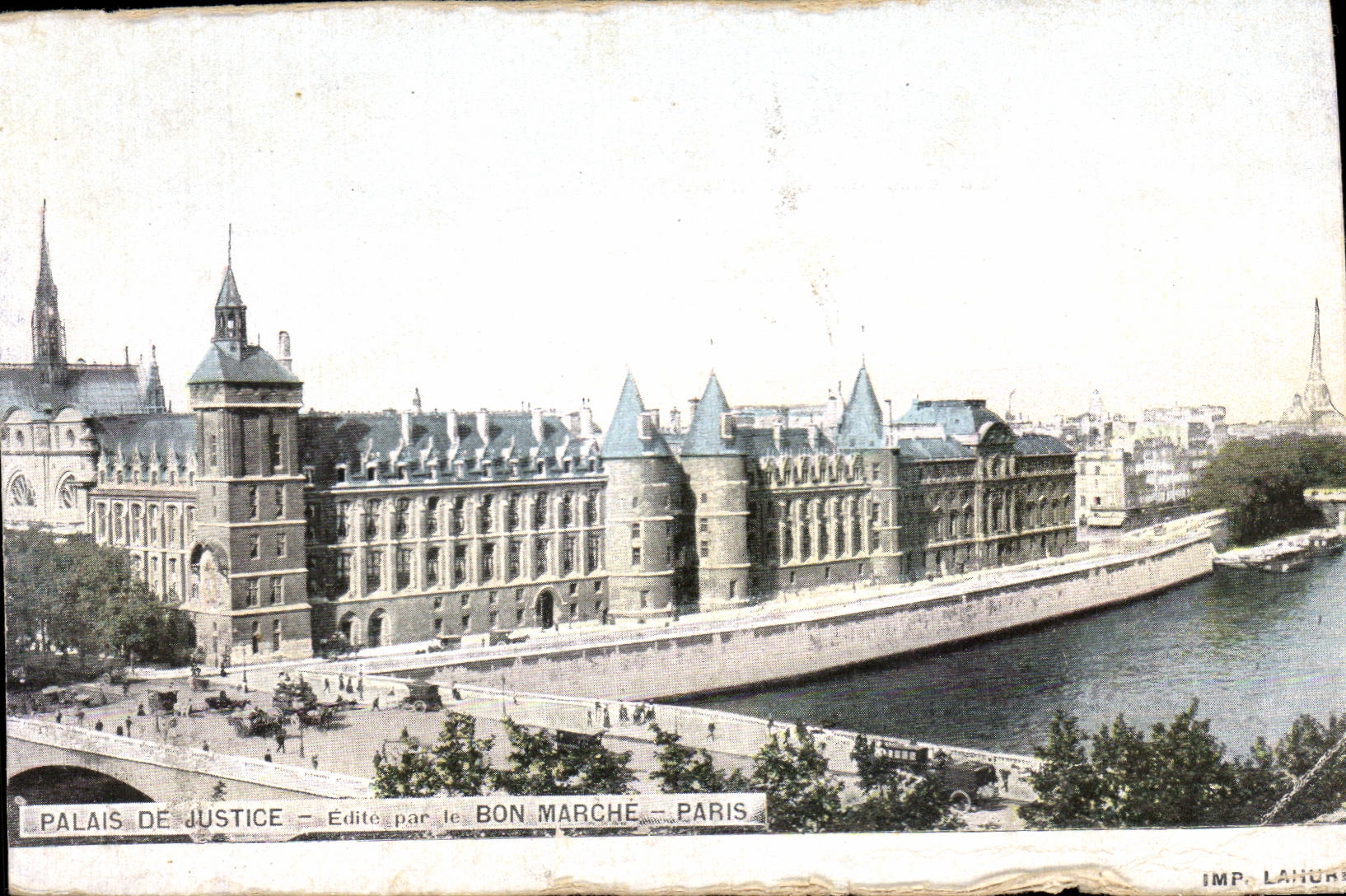CPA Palais De justice Bon Marche Paris