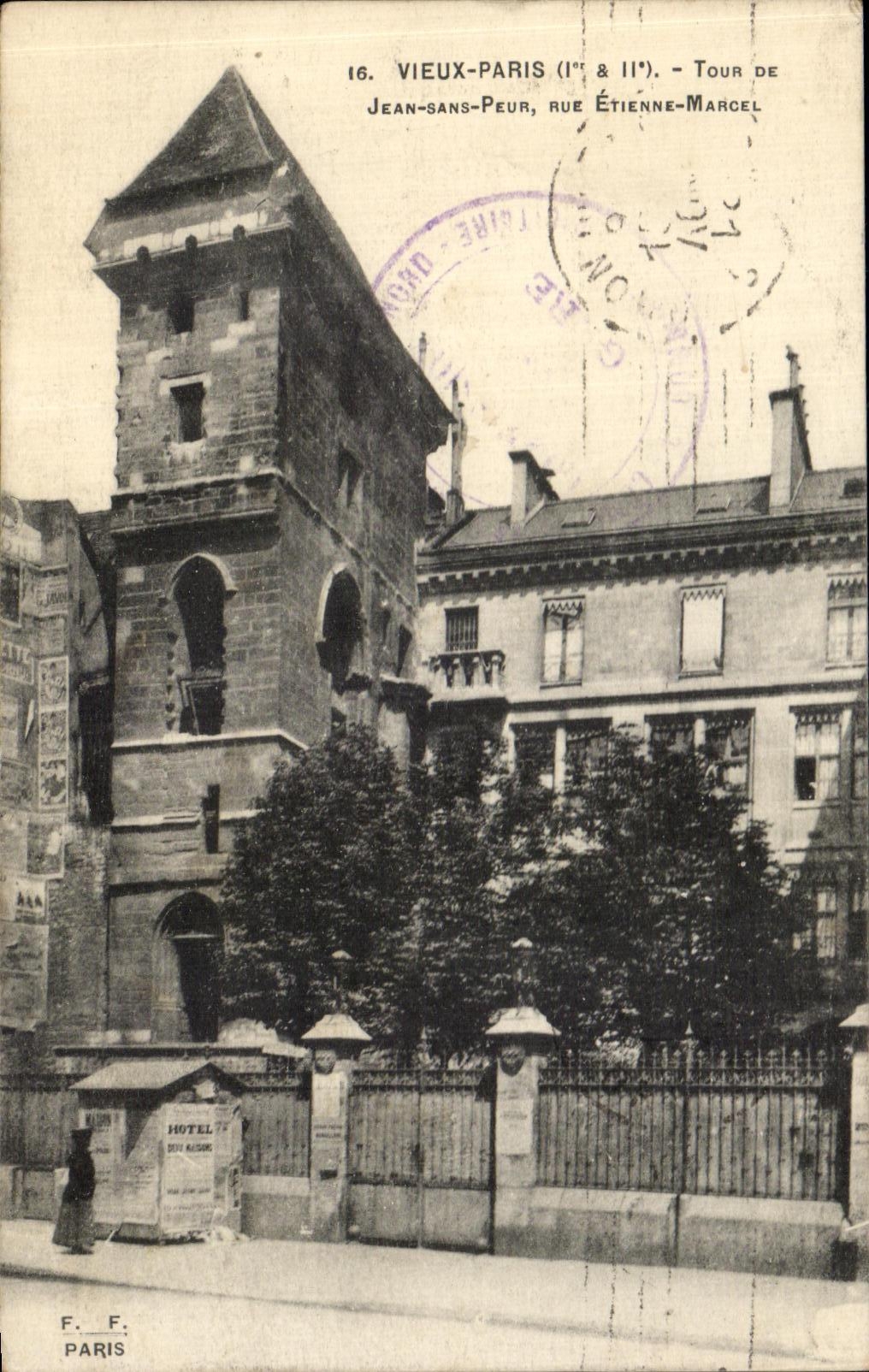 CPA Vieux Paris Panorama Tour De Jean Sans Peur Rue Etienne Marchel