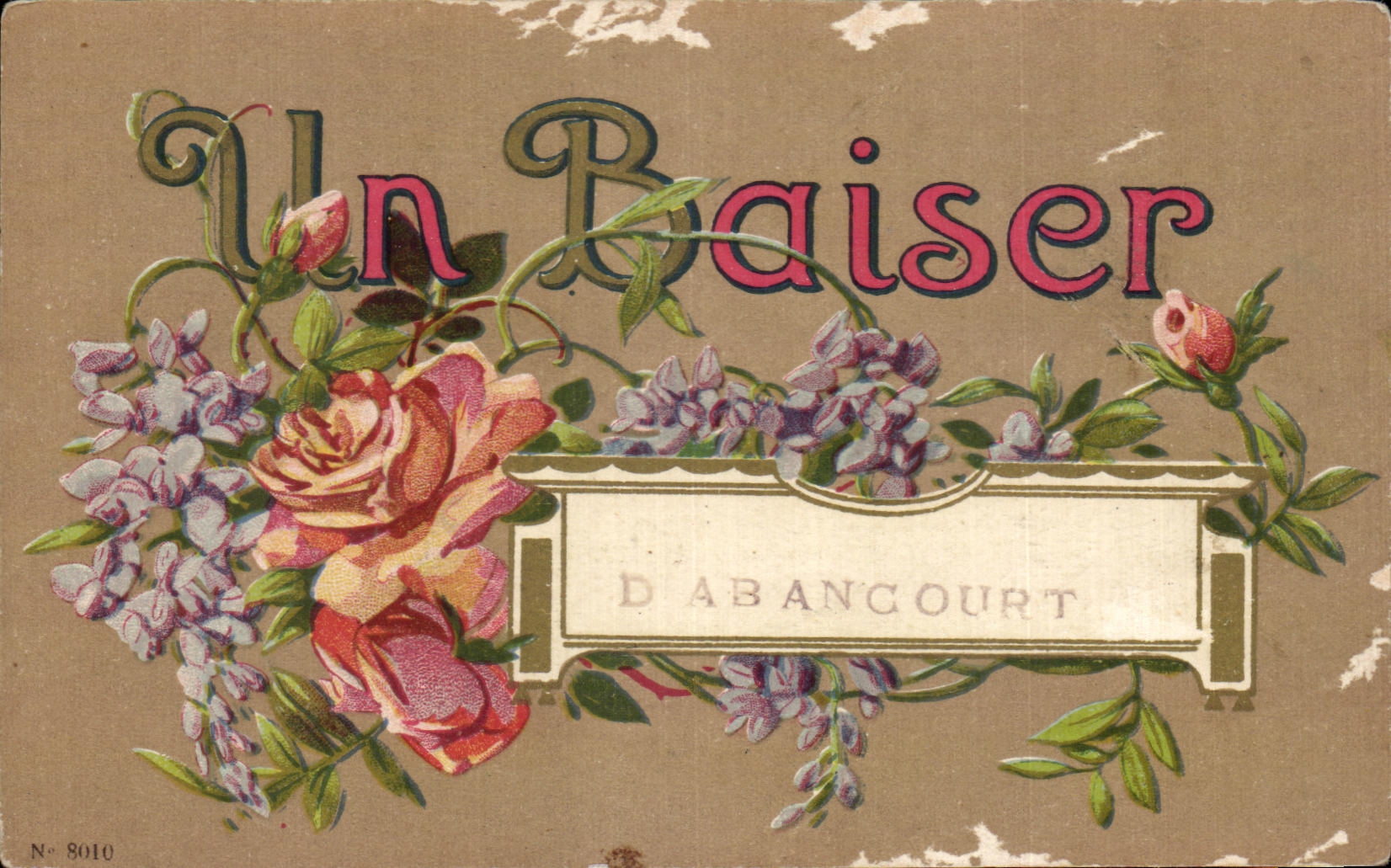 CPA a kiss D' Abancourt