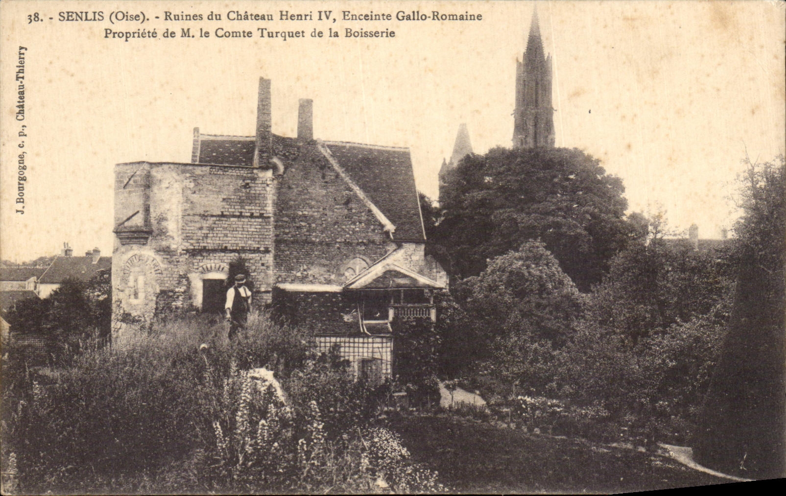 CPA Senlis Ruins of the Castle Henri IV Roman Enclosure gallo