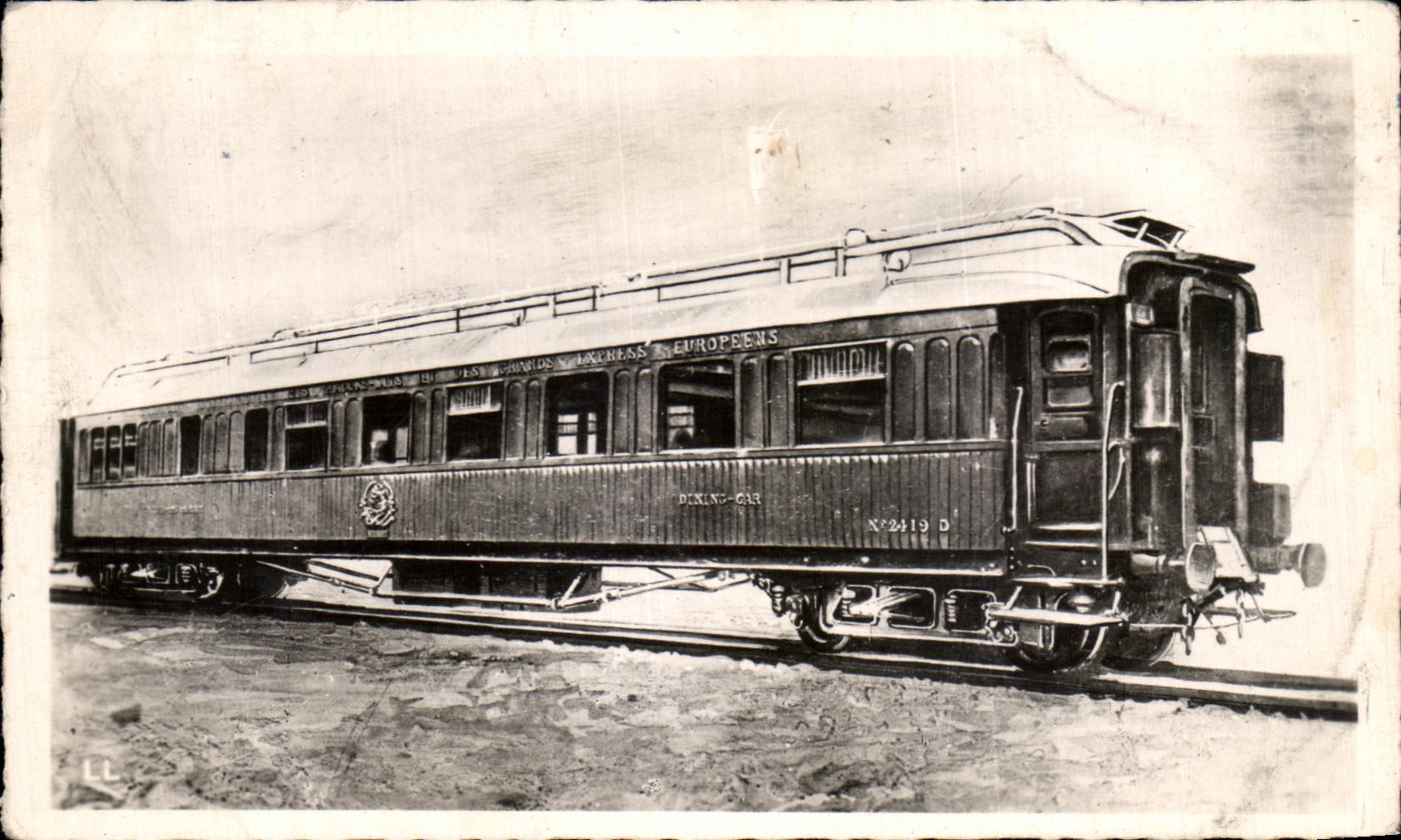 CPA Drill of Compiegne the Coach of the Marshal foch in whom the Militaria Armistice