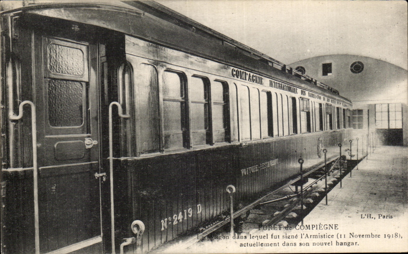 CPA Drill of Compiegne Coach of the 1918 Train Militaria armistice