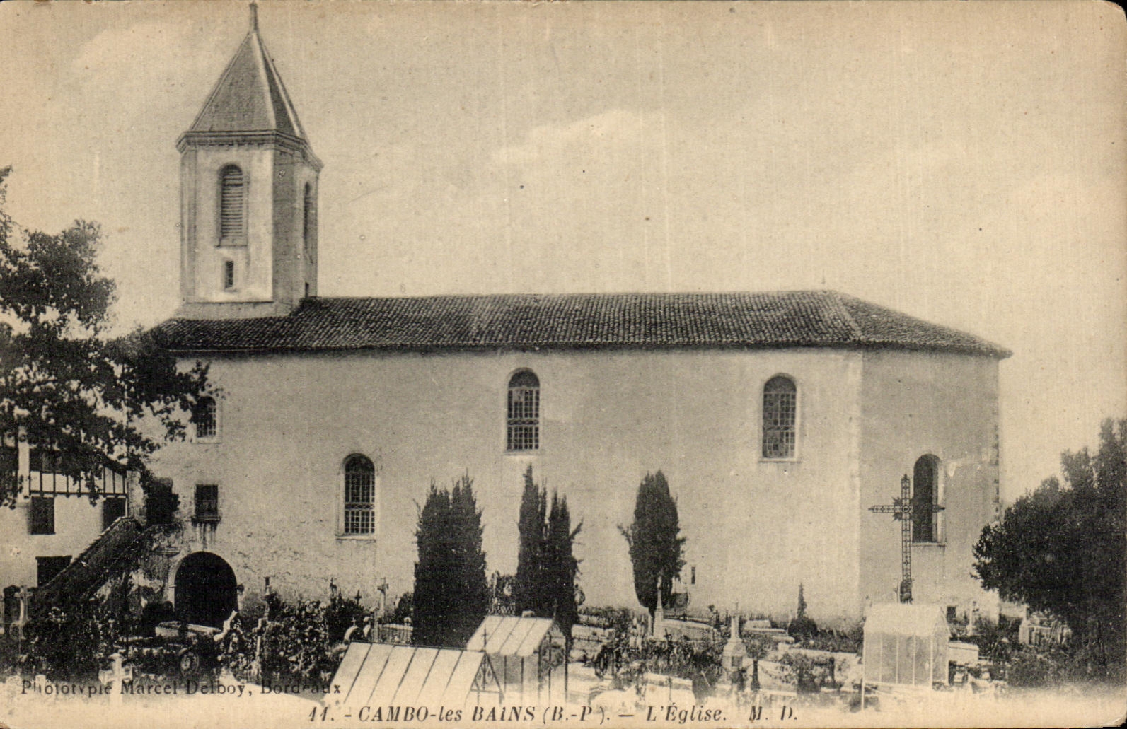 CPA Cambo les Bains the Church