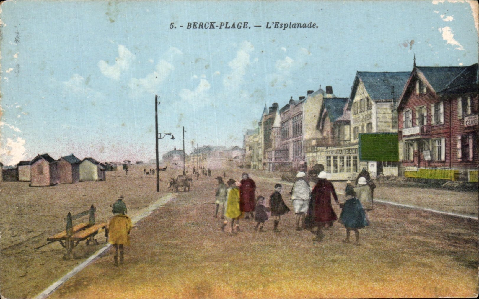 CPA Berck Plage L'Esplanade Enfants