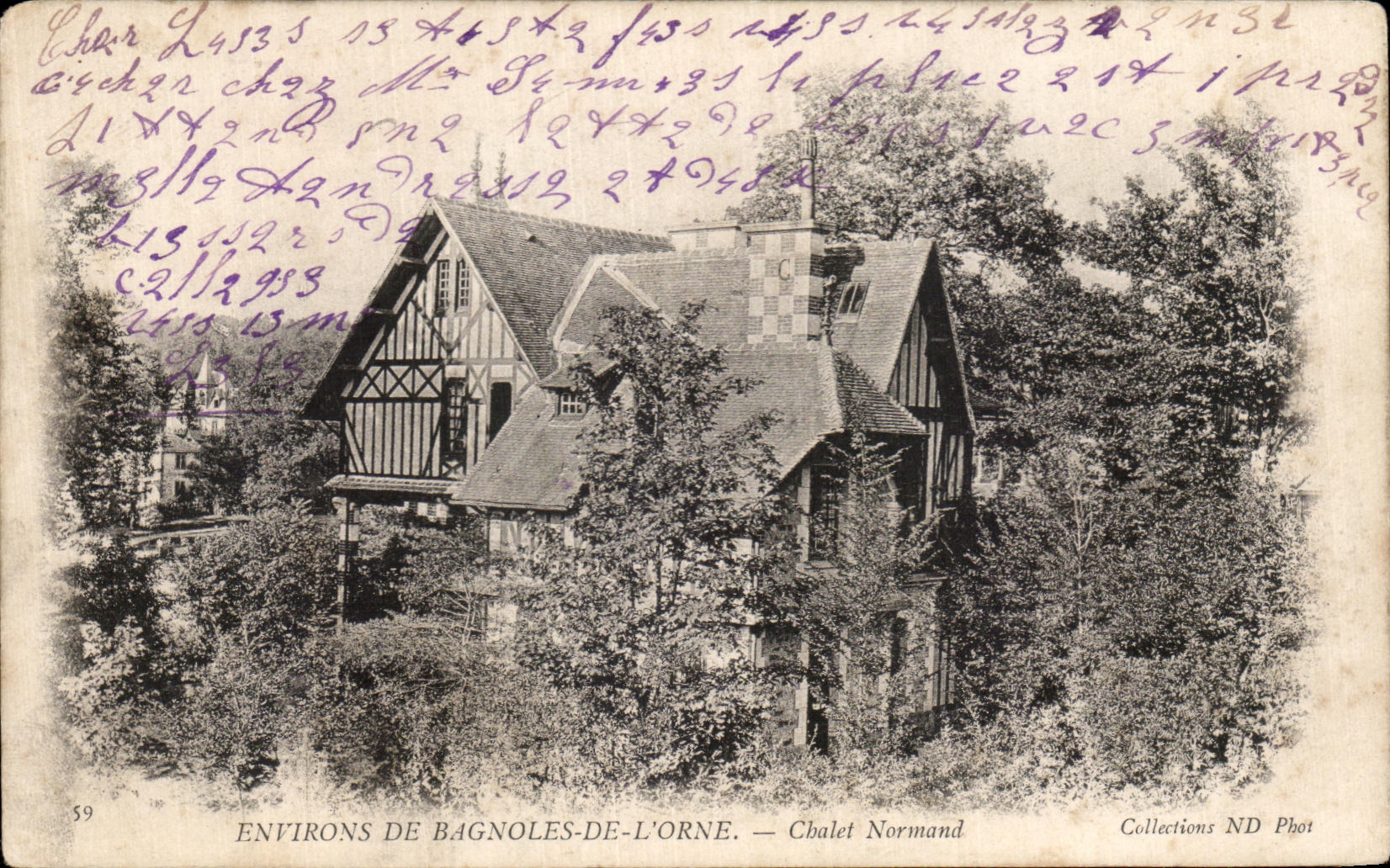 CPA Environs De Bagnoles De L'Orne Chalet Normand