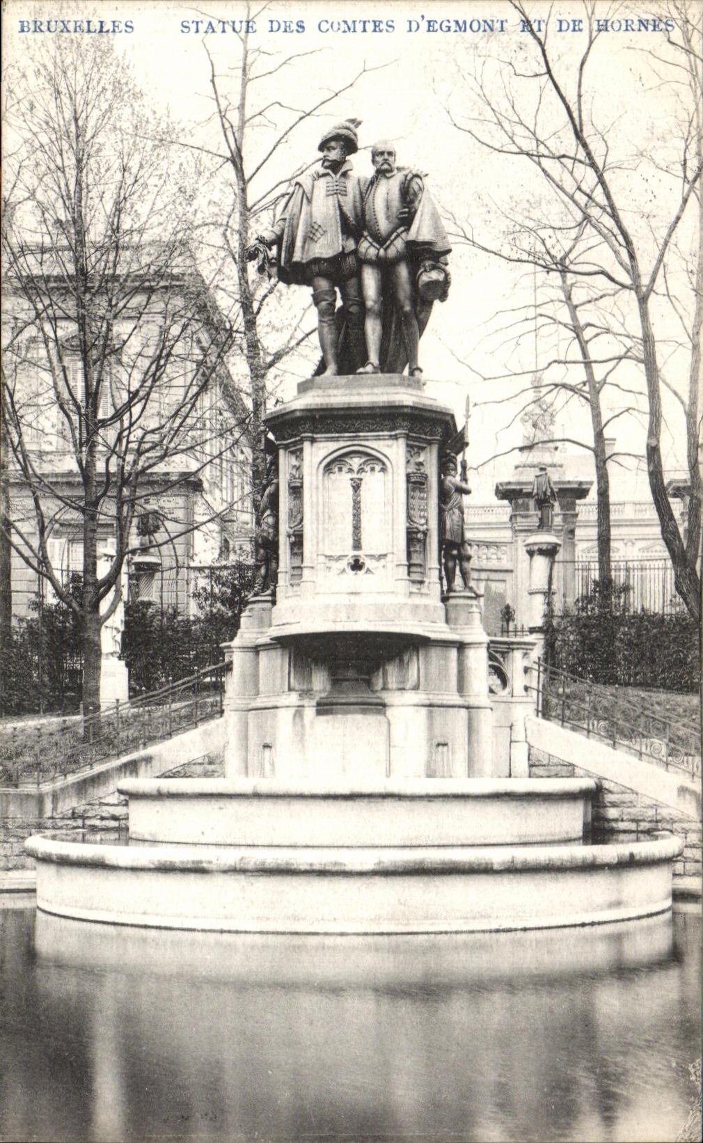 Estatua de CPA Brussels de las cuentas D Egmont And De Hornes