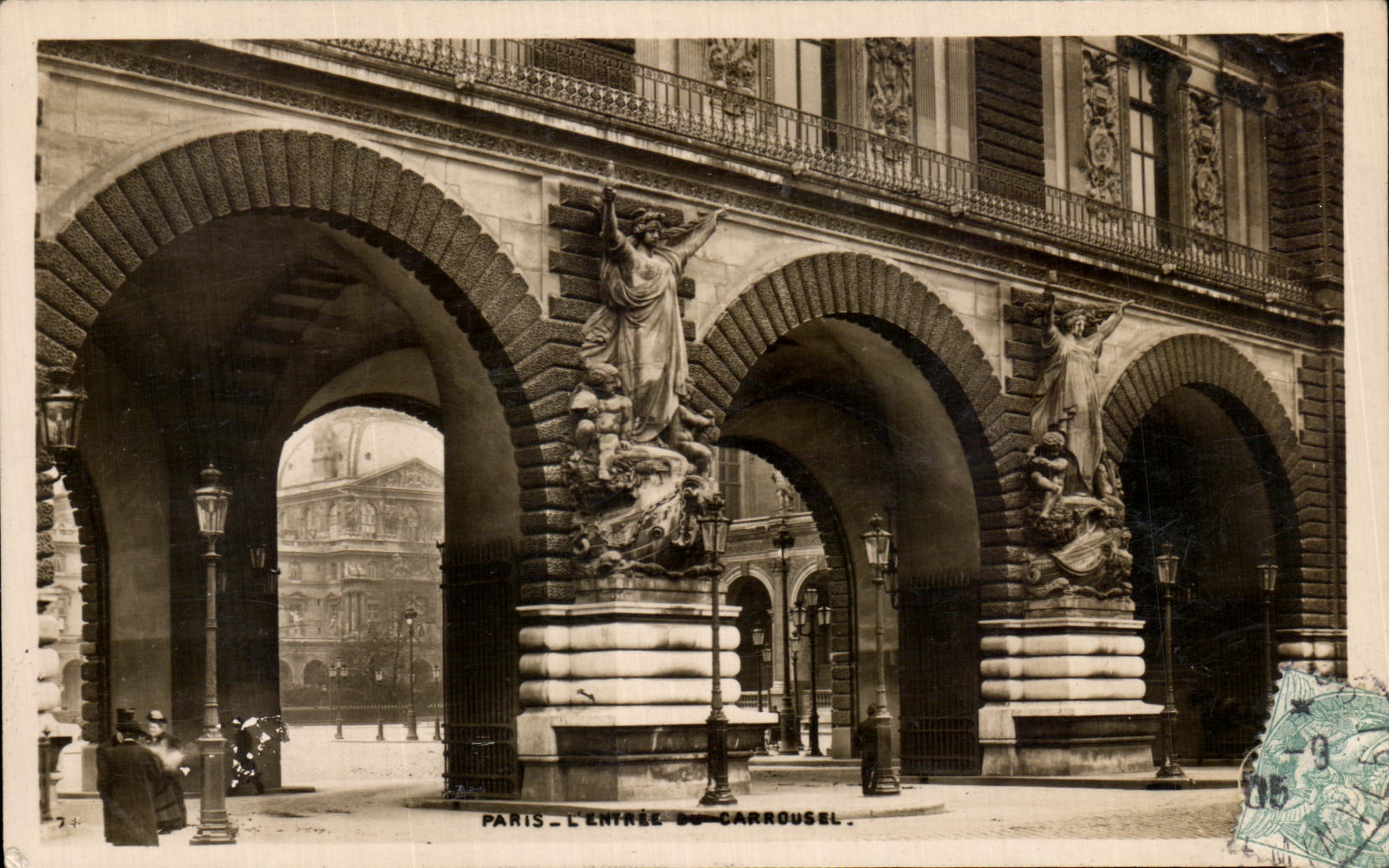 Entrada de CPA Paris el carrusel del Louvre