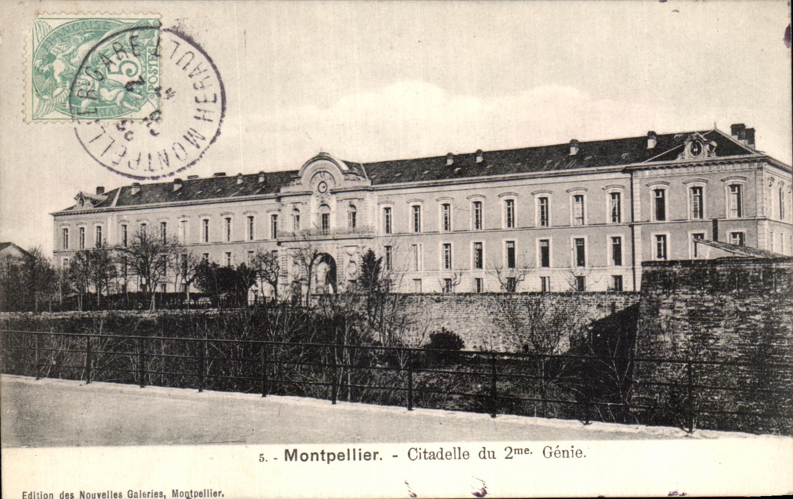 CPA Montpellier Citadelle du 2eme Genie Militaria