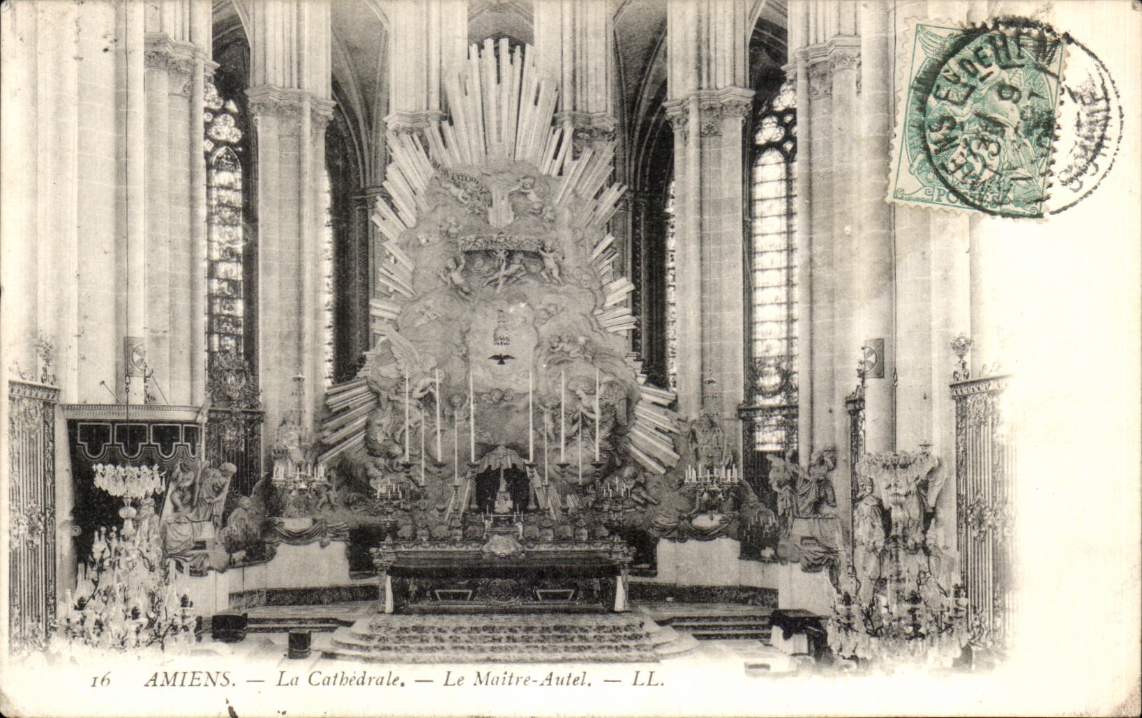 CPA Amiens the Cathedral the Master Furnace bridge