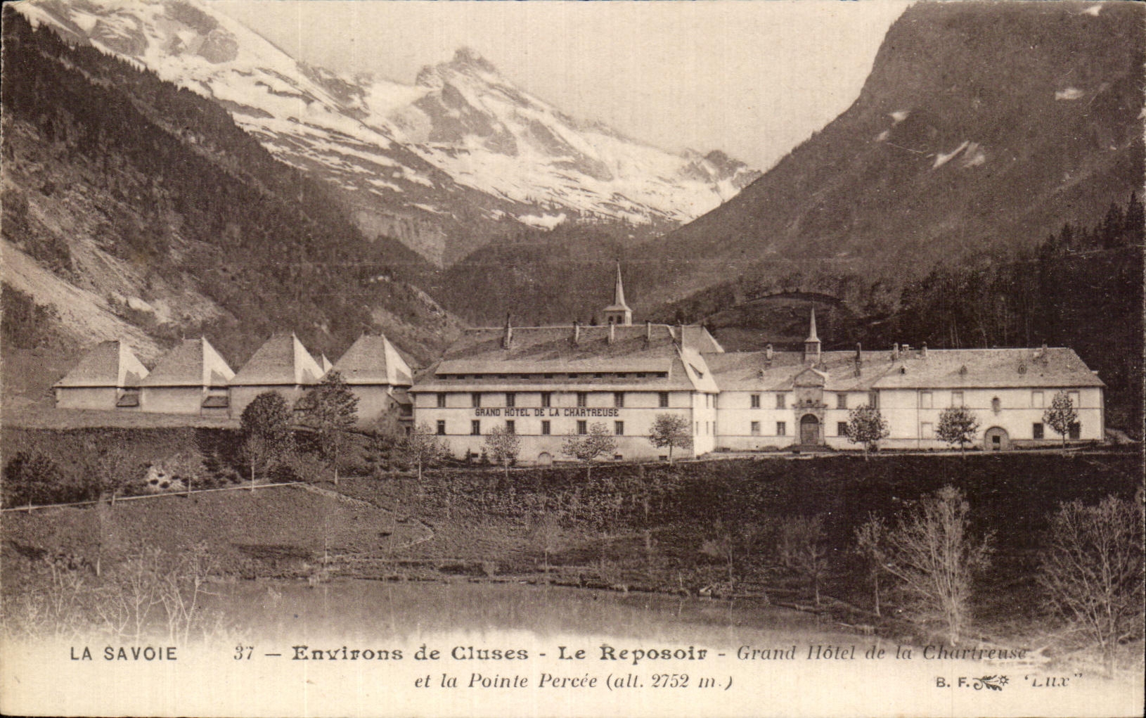 CPA Savoy Surroundings of Cluses the Resting place Large Hotel of Chartreuse and the Bored Point