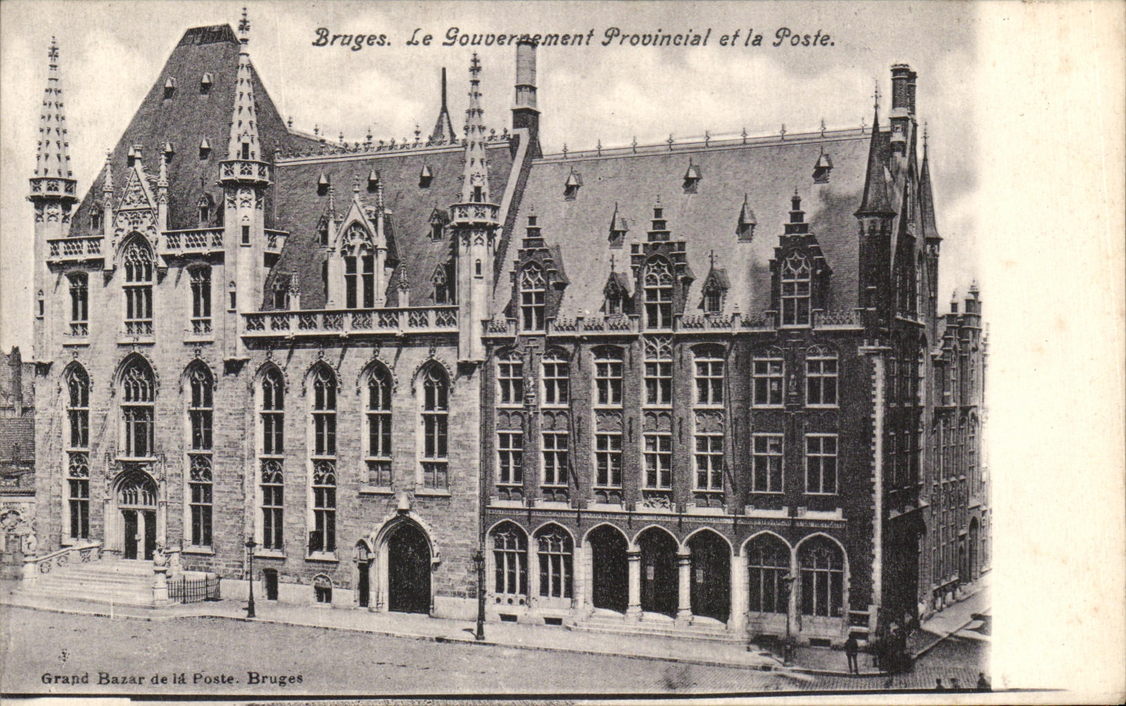 CPA Bruges Provincial Gourvernement and the Post office