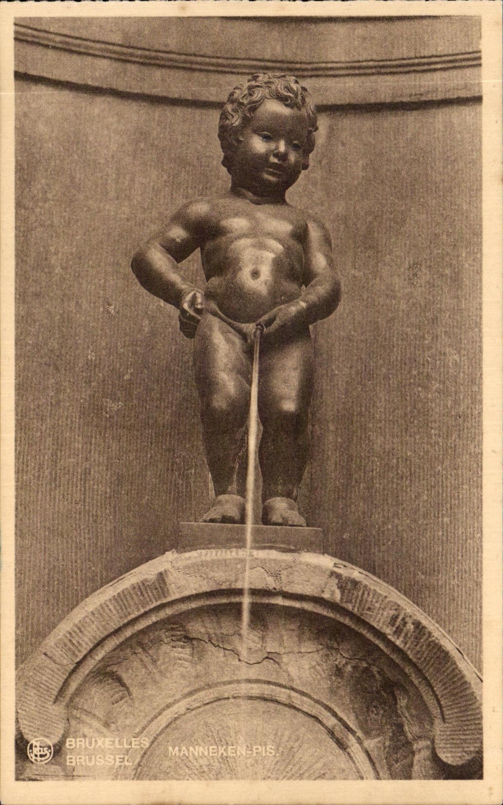 CPA Brussels Manneken Worse Brussel