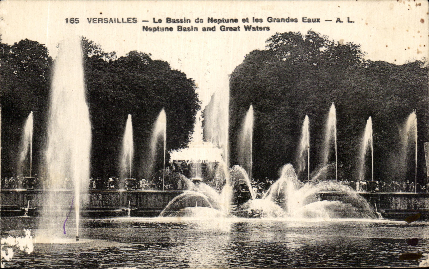 CPA Versailles the Basin of Neptune and Large Water Neptune and Great Toilets
