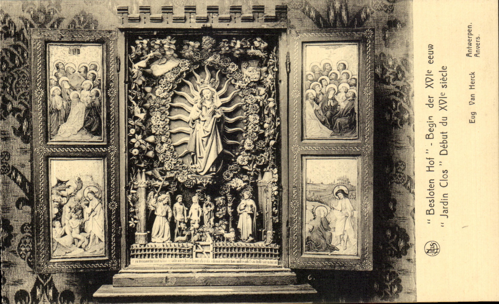 Jardin cerrado de CPA Amberes 1930 justos